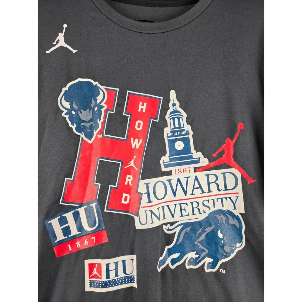 Jordan Howard University Bison Dri-FIT Long Sleeve Shirt Gray DQ7901-066 Mens M